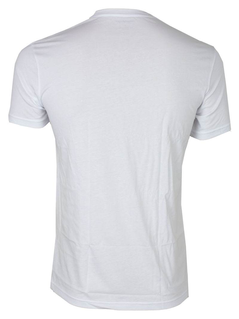 Armani signature t-shirt wit achterkant