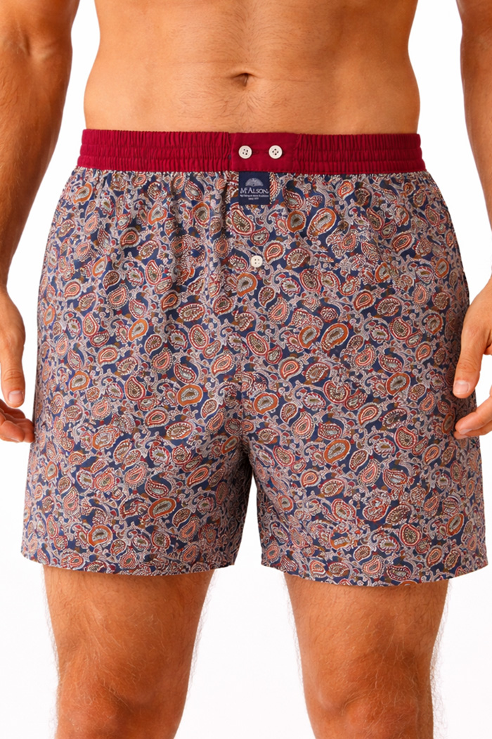 McAlson boxer Paisley blauw 