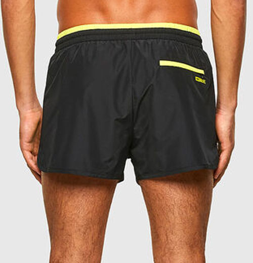 Diesel kort model zwemshort Reef zwart achterkant