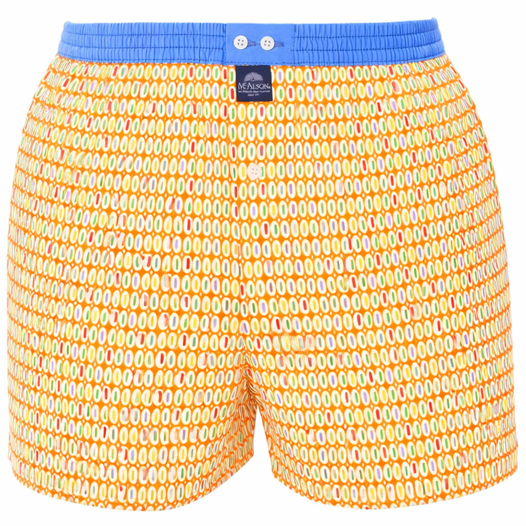 Mc Alson boxer oranje met print 