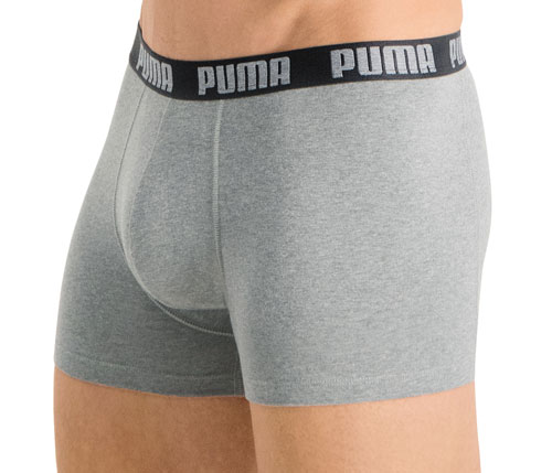 Puma boxershorts grijs zijkant
