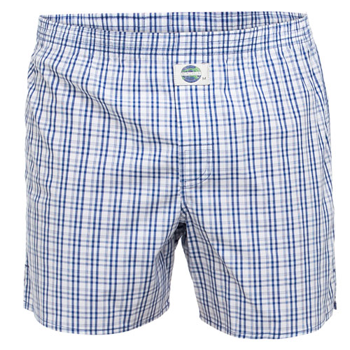 Deal Boxer wijd wit-blauw ruitje