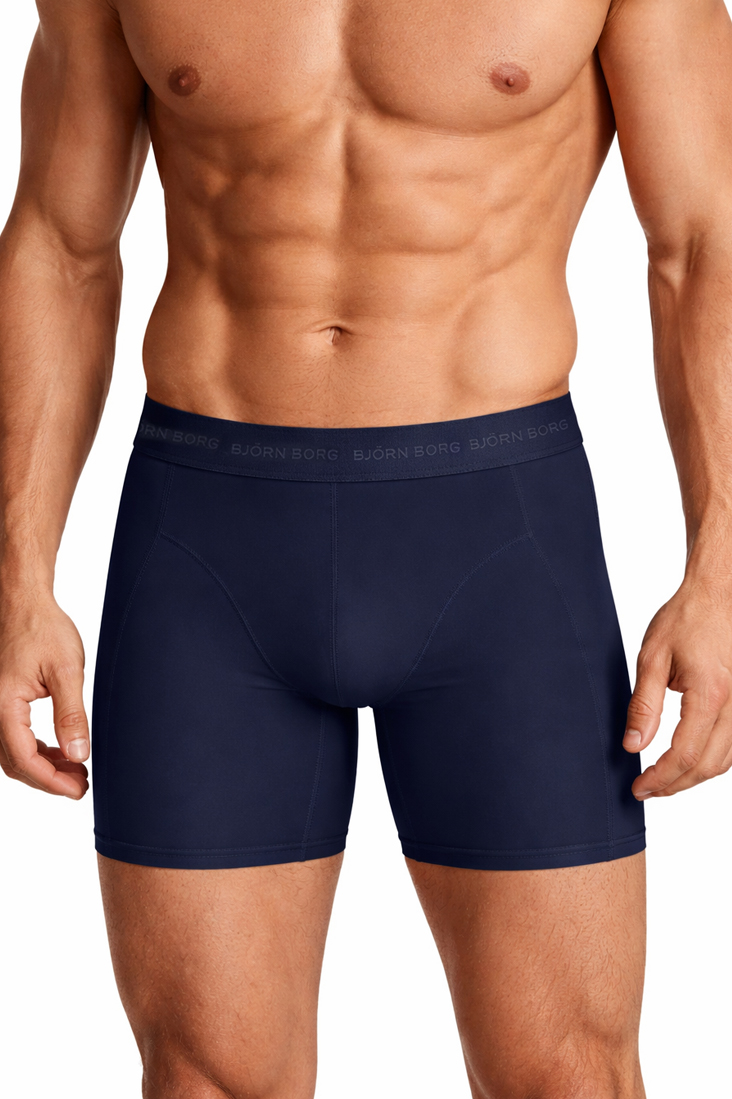 Bjorn Borg microfiber boxershorts 3-pack blauw zwart
