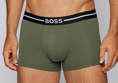 Hugo Boss boxershorts groen voorkant