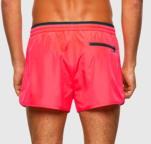 Diesel kort model zwemshort Reef roze achterkant