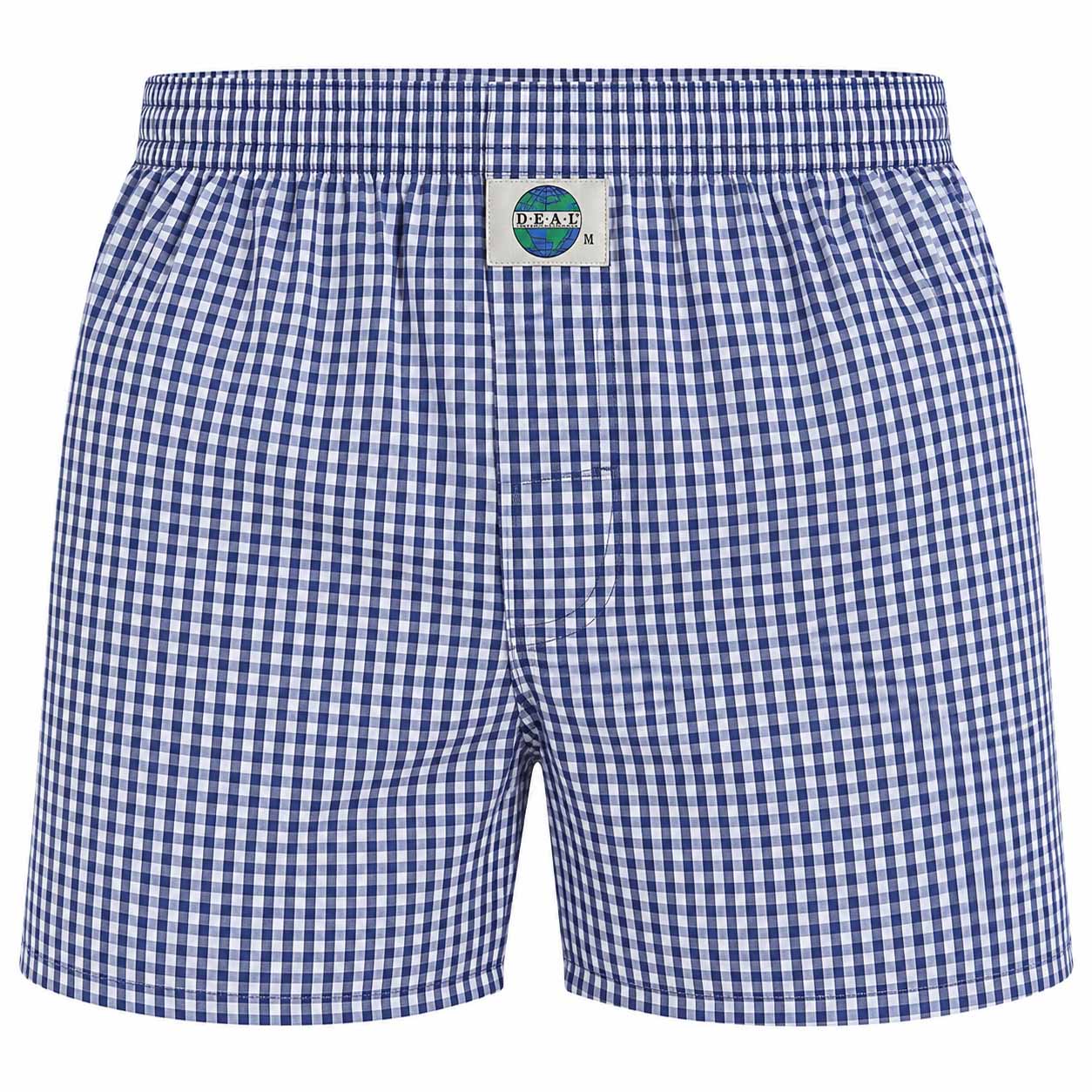 Deal boxer blauw ruitje 192305