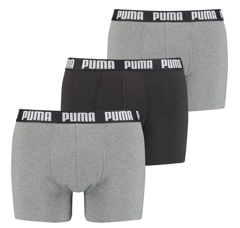 Puma 3-pack boxershorts grijs