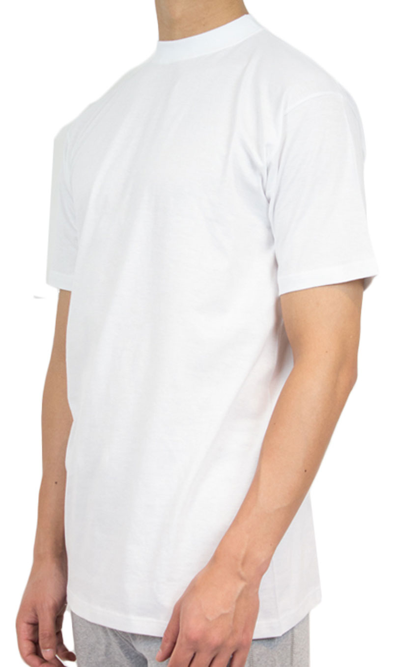 Hom Harro T-shirt hoge boord wit zijkant