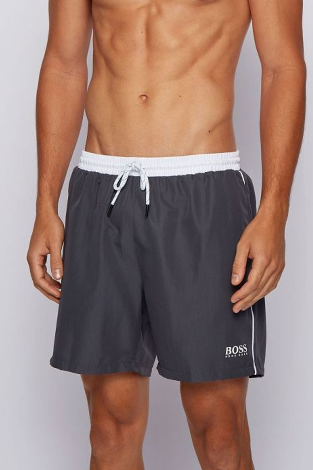 Hugo Boss Starfish zwemshort grijs-wit
