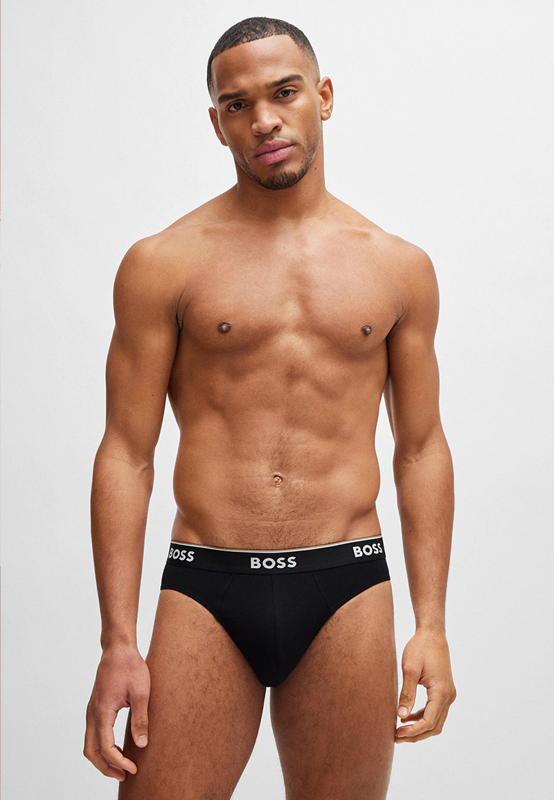 Boss 3-pack slips Power zwart