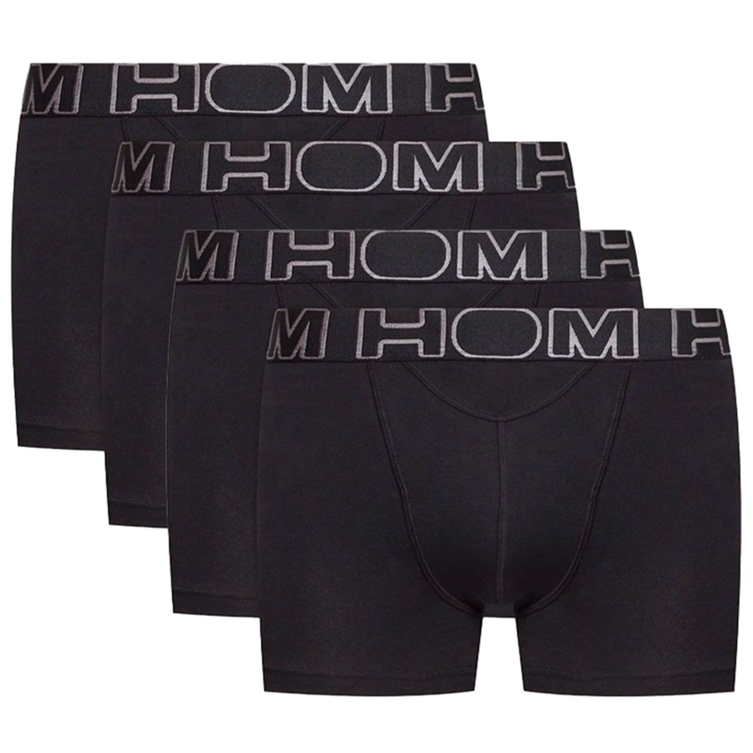 Hom Ho1 boxershorts boxerline 4-pack zwart