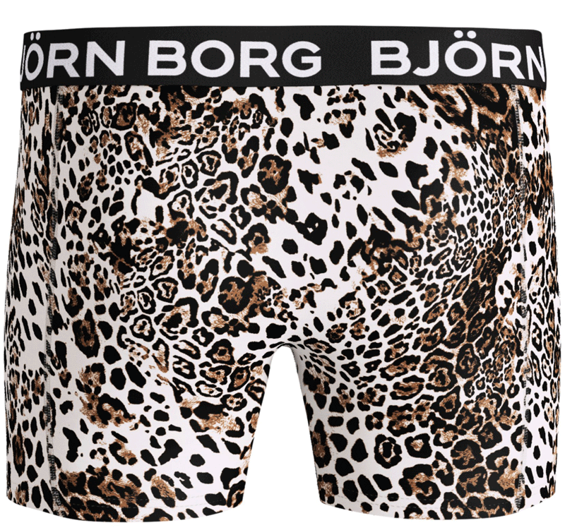 Bjorn Borg boxershort Leopard microfiber achterkant