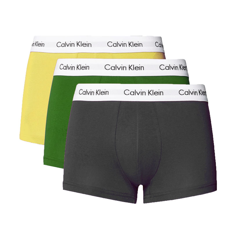 Calvin Klein Boxershorts 3-pack geel-groen-grijs