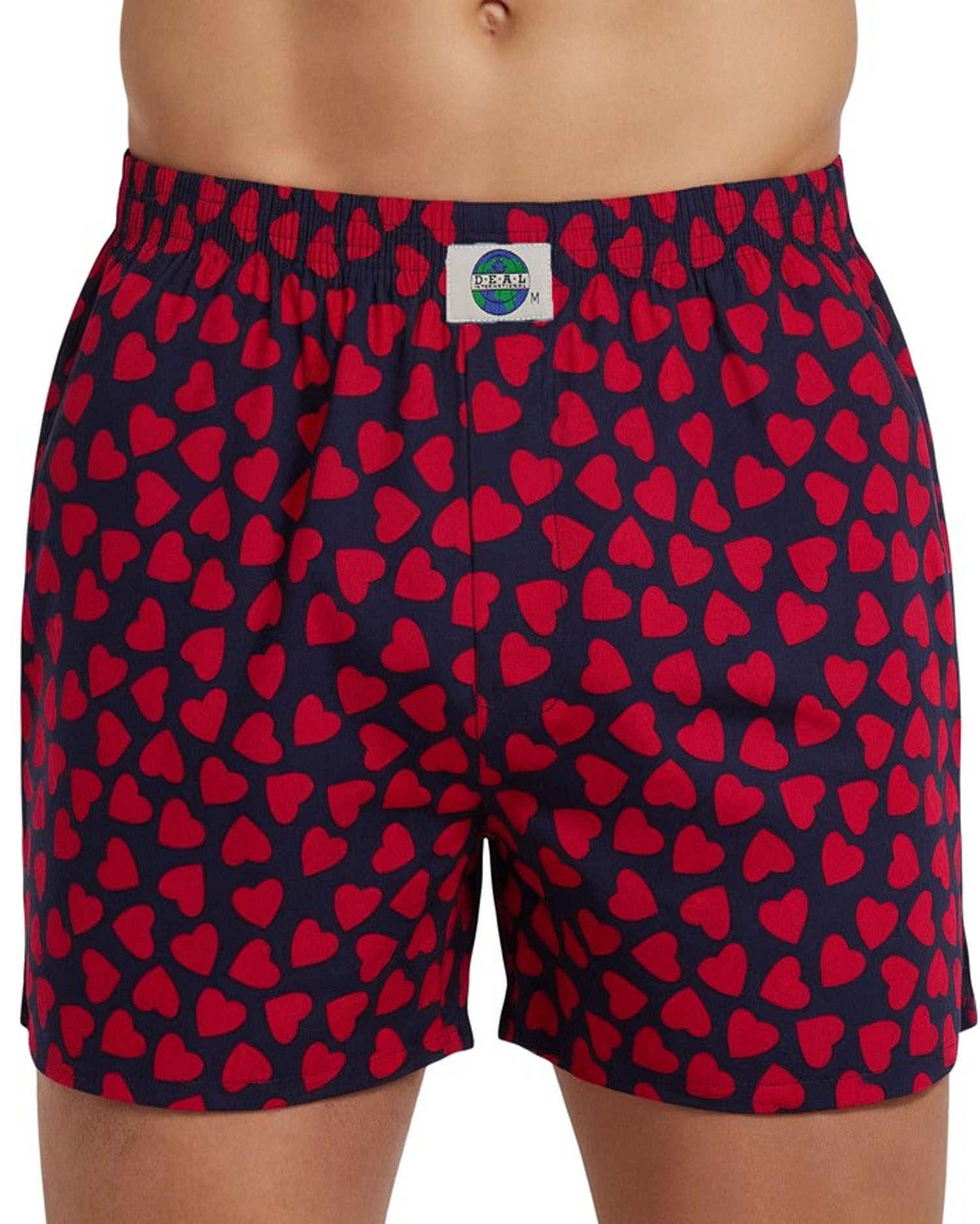 Deal Boxer donkerblauw met Hartjes