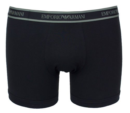 Armani 3-pack boxershorts zwart voorkant