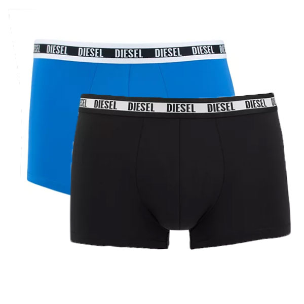 Diesel boxershorts 2-pack 55-D blauw-zwart