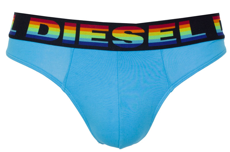 Diesel herenstrings Rainbow 3-pack lichtblauw