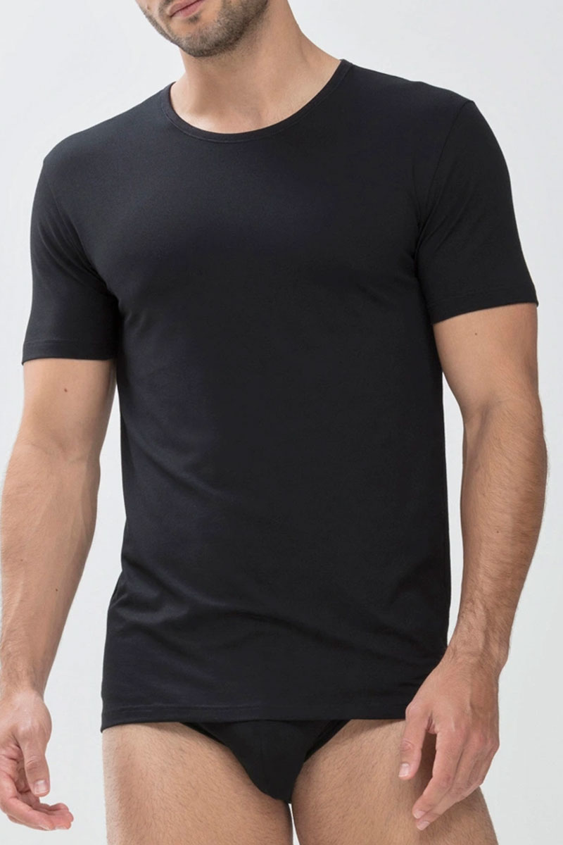 Mey T-shirt dry cotton ronde hals zwart