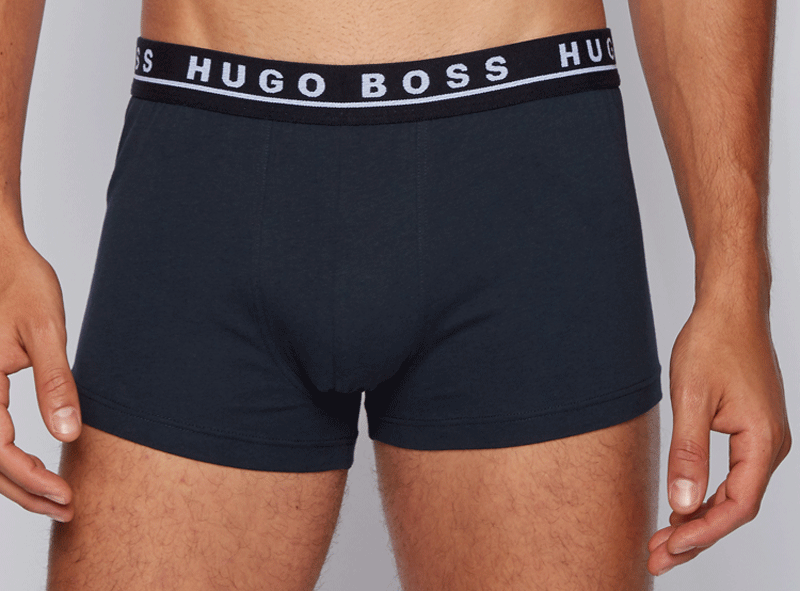 Hugo Boss boxershorts 3-pack donkerblauw