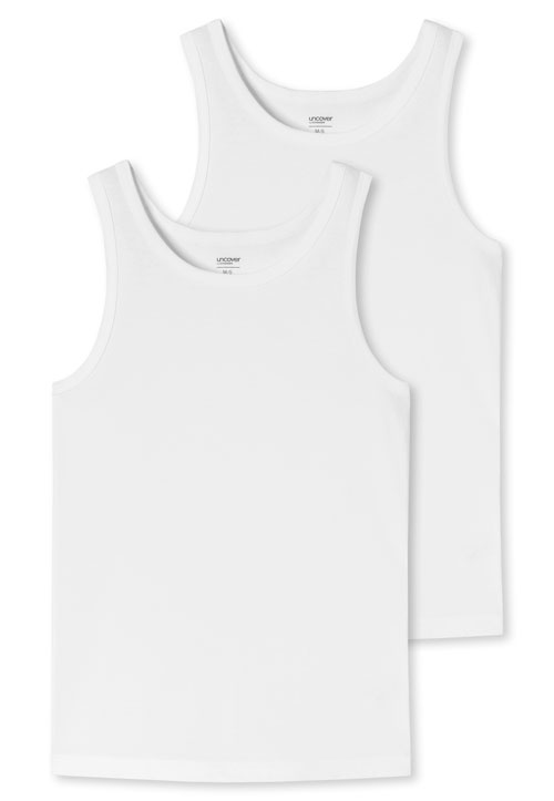 Schiesser Singlet Uncover 2-pack wit