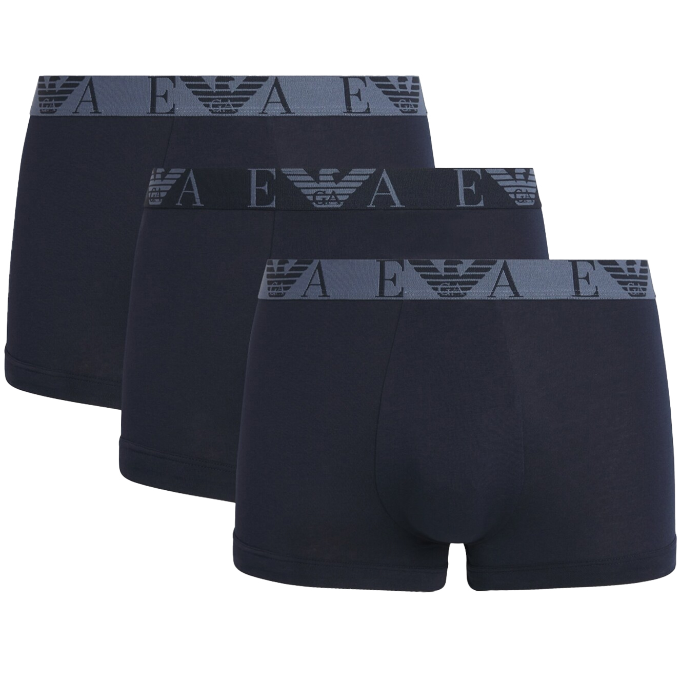 Armani boxershorts 3-pack blauw 