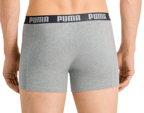 Puma boxershorts grijs achterkant