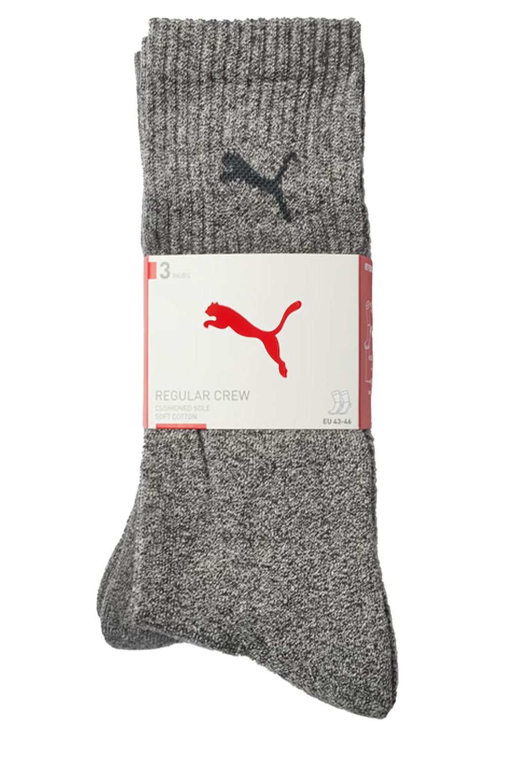 Puma Sportsokken 3-paar antraciet