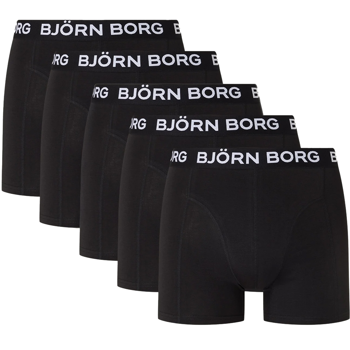 Bjorn Borg boxershorts cotton stretch 5-pack zwart