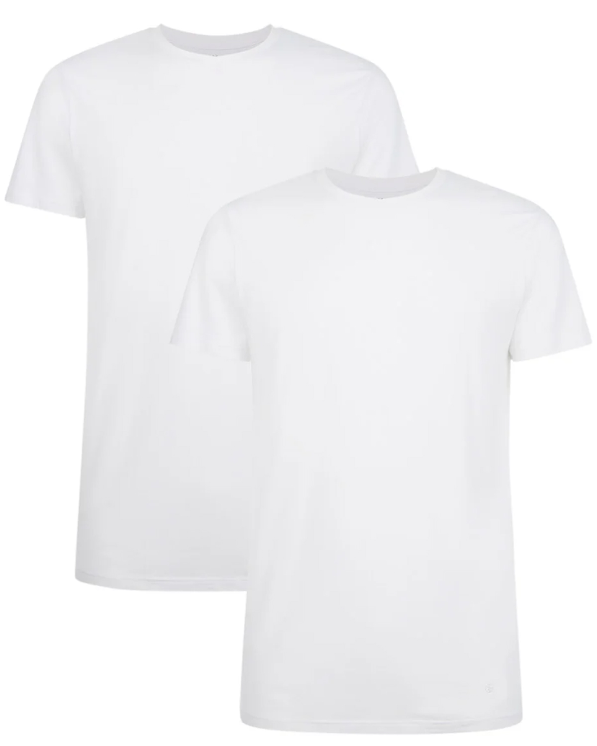 Bamboo basics T-shirts Ruben 2-pack wit