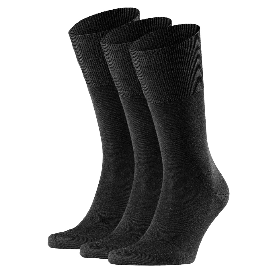 FALKE Airport sokken 3-paar zwart
