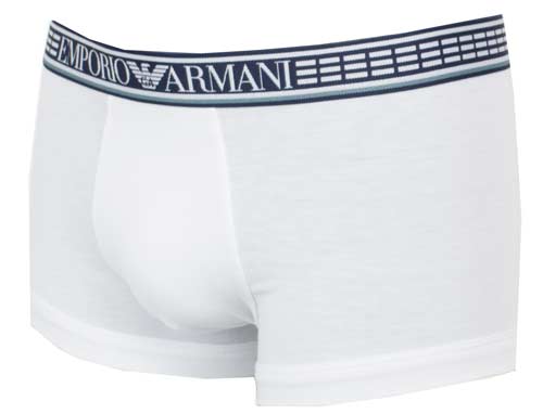 Armani boxershorts Silver Ion wit zijkant
