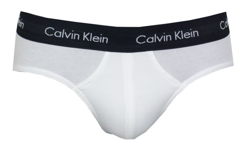 Calvin Klein slips cotton stretch 3-pack wit zwart