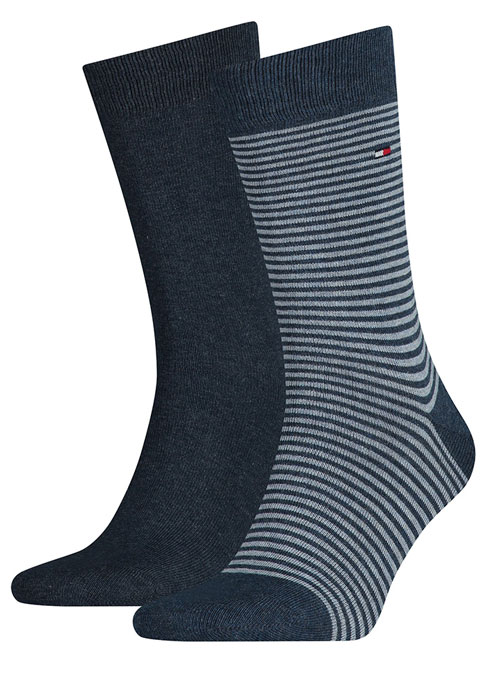  Tommy Hilfiger sokken small stripe 2-paar jeans