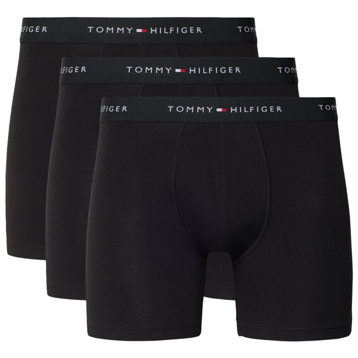 Tommy Hilfiger boxershorts microfiber 3-pack zwart