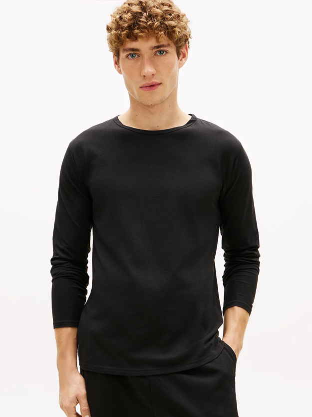 Tommy Hilfiger 3-pack T-shirts lange mouw zwart