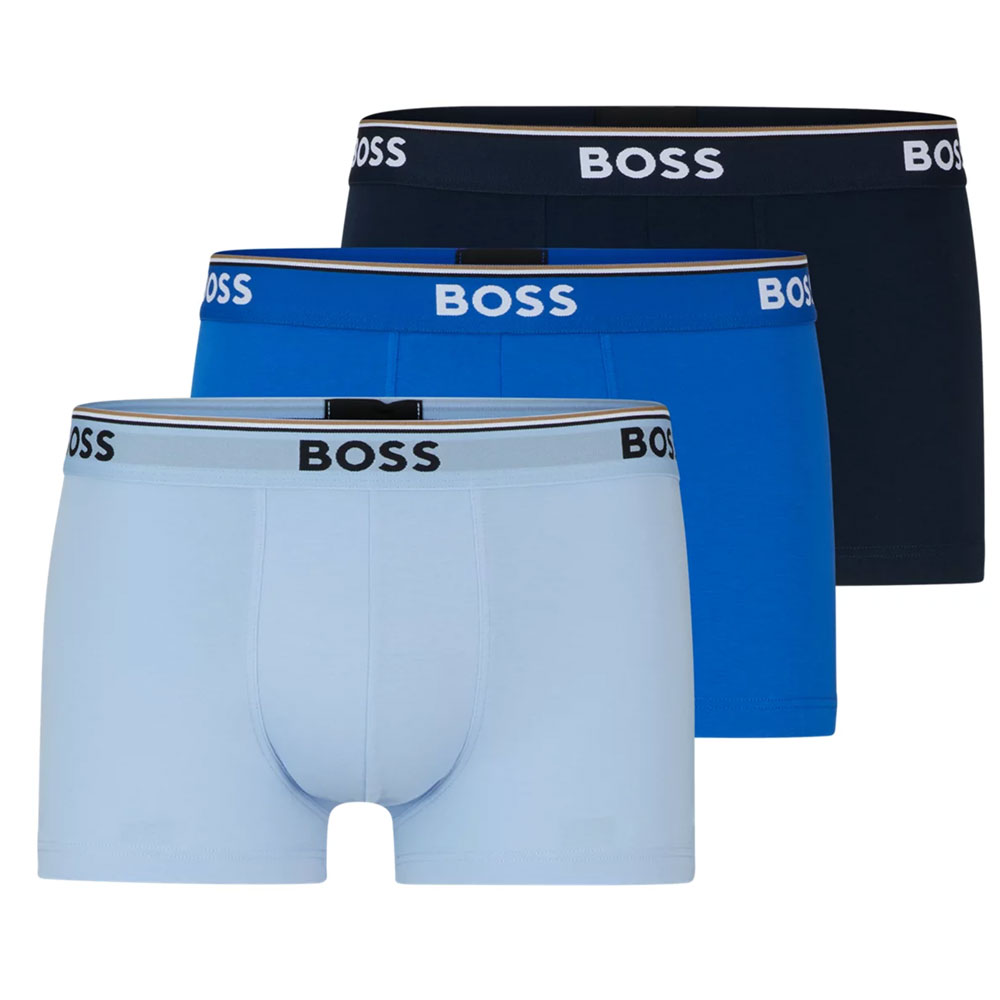 Hugo Boss Power boxershort - trunk 3-pack blauw 