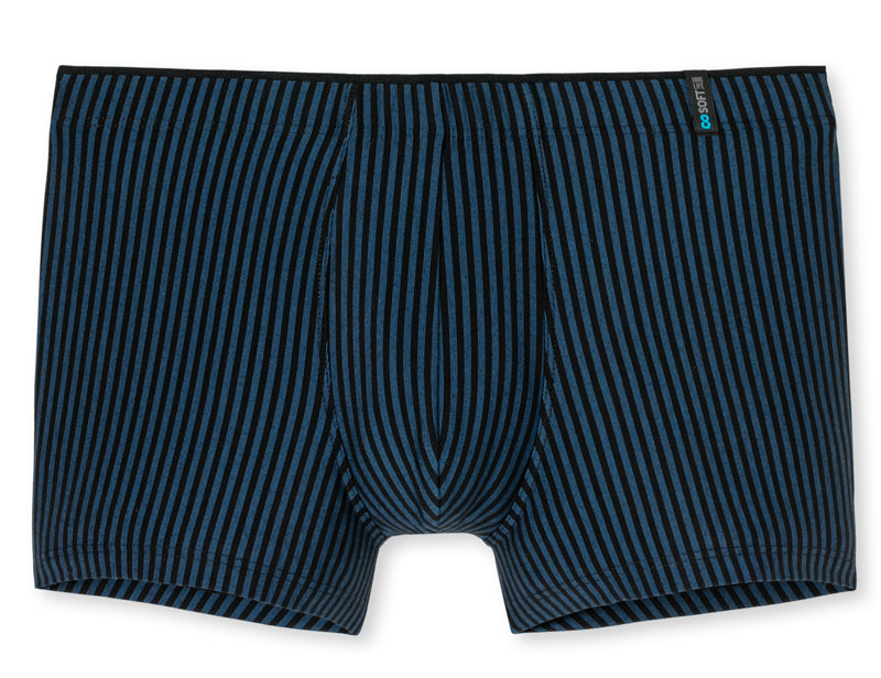 Schiesser boxershort long life soft blauw