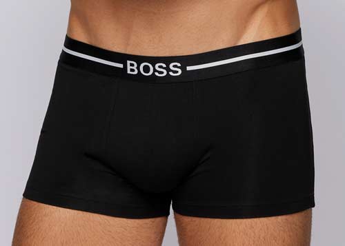 Hugo Boss boxershorts 3-pack voorkant zwart