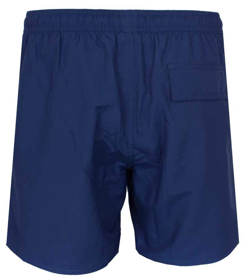 Armani zwembroek blauw logo achterkant