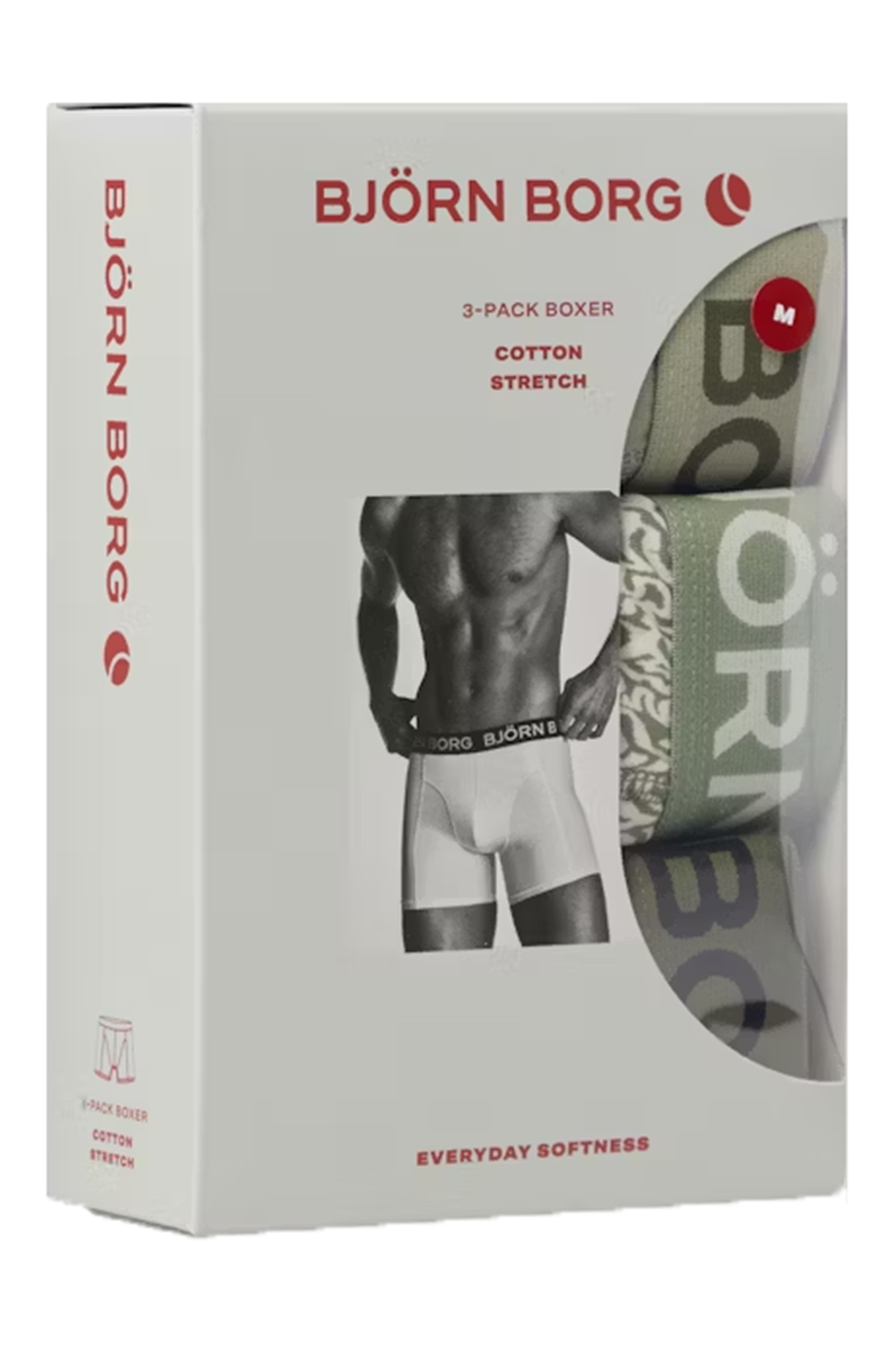Bjorn Borg boxershorts 3-pack cotton stretch  Khaki