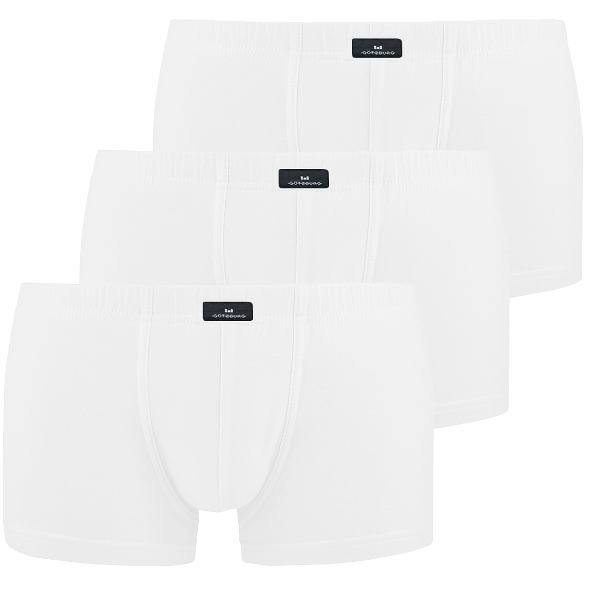 Gotzburg boxershorts stretch cotton 3-pack wit