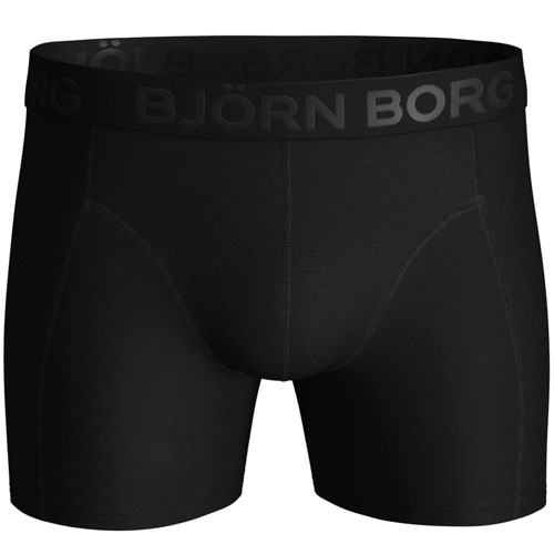 Bjorn Borg boxershorts Sammy Solids zwart 2-pack voorkant
