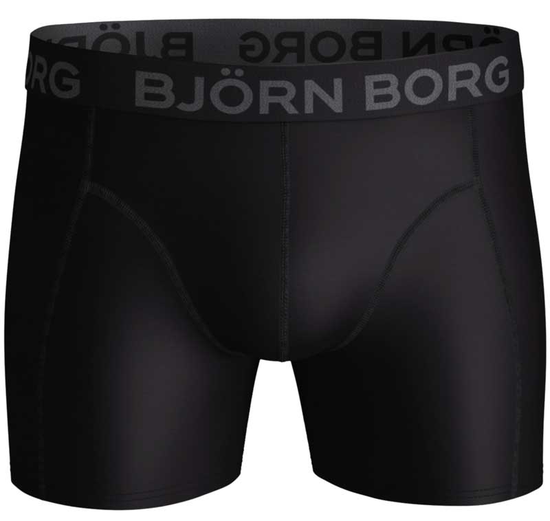 Bjorn Borg boxershort Painted leaves microfiber zwart