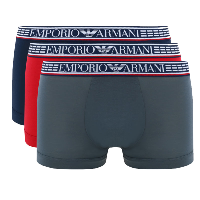 Armani Silver Fit boxershorts rood
