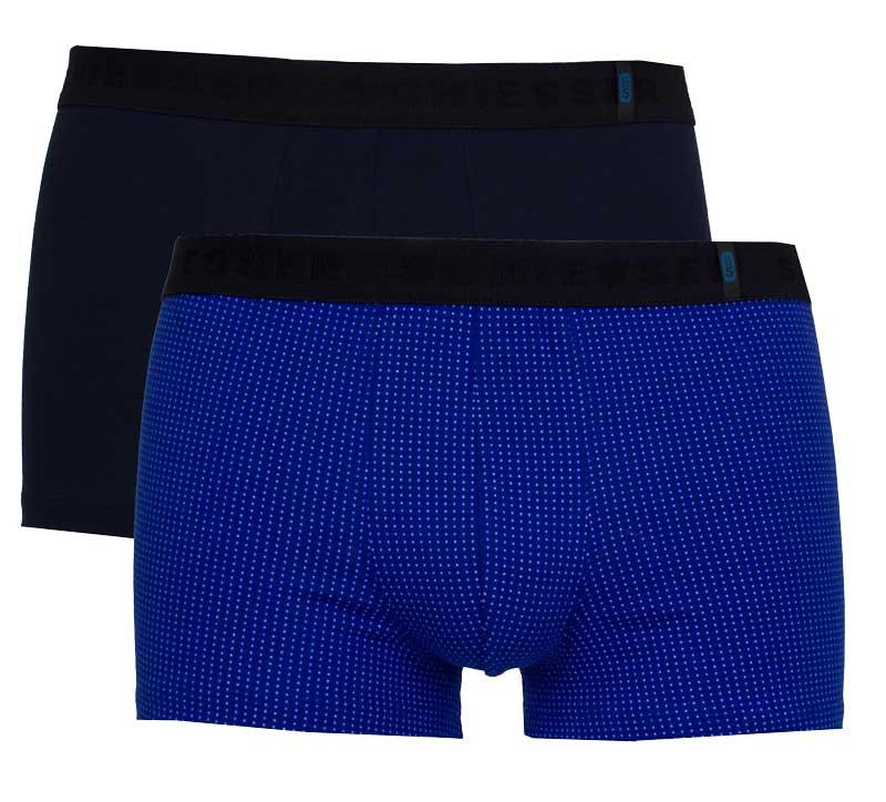 Schiesser Short 95-5 blauw 2-pack