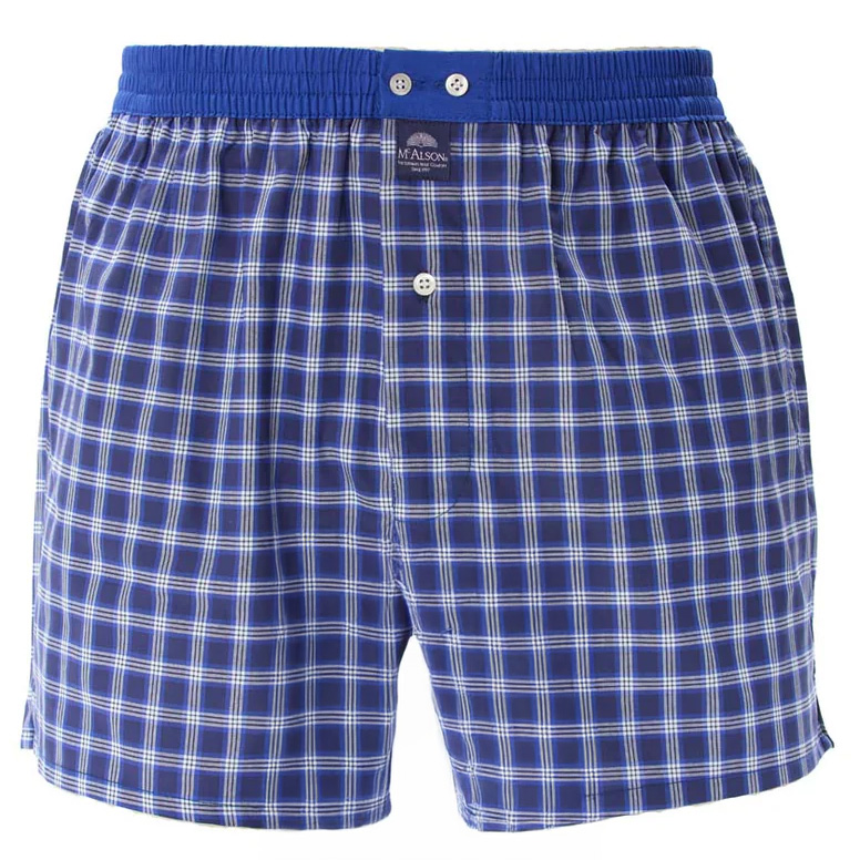 McAlson boxer blauw met ruitje