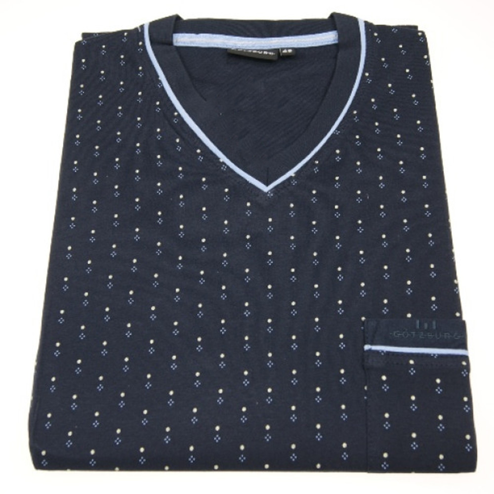 Gotzburg Nachthemd V-hals blauw