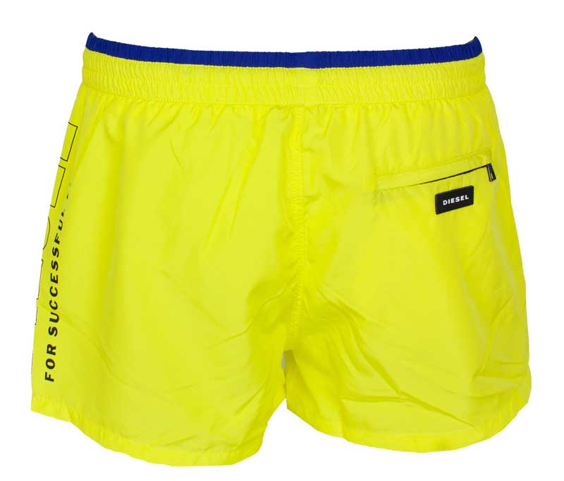 Diesel zwembroek Sandy geel achterkant