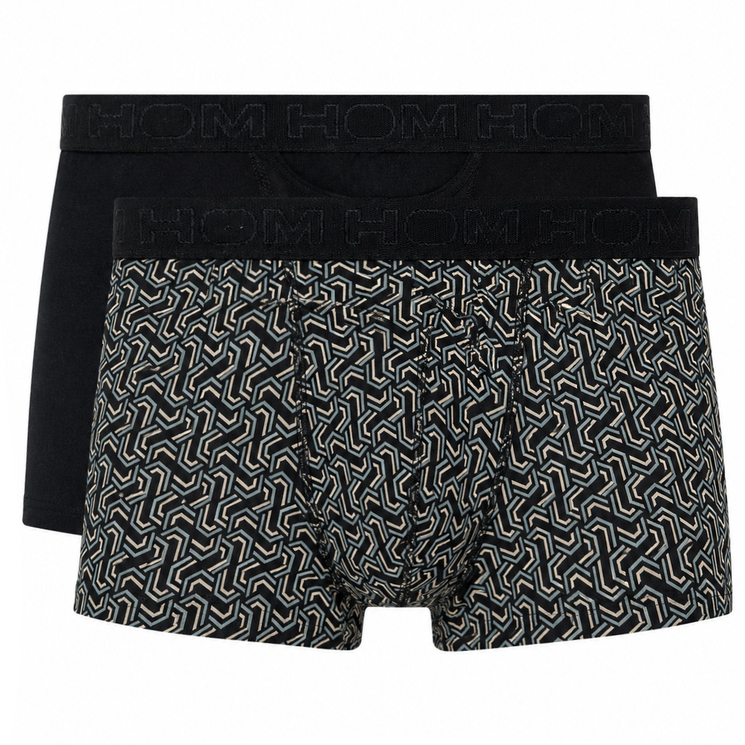 Hom Ho1 boxershort Tom 2-pack zwart print