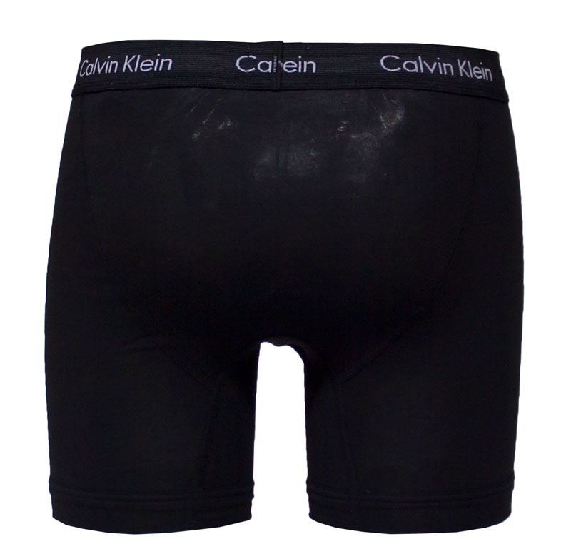 Calvin Klein boxershorts long 3-pack zwart achterkant